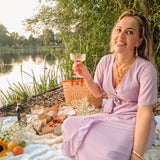 Ketting Suede Cord Matcha Green Organic charm