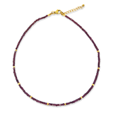 Ketting Burgundy Faceted Mini
