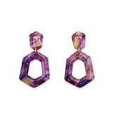 Oorbellen Purple Aurora Elegant Drop