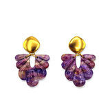 Oorbellen Purple Aurora Elegant Flower