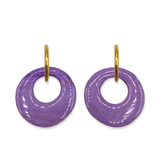 Oorbellen Purple Lime Aurora Circle