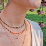 Ketting Shimmer Topaz oranje