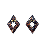 Oorbellen Charcoal Black Diamond Copper