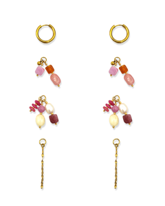 Oorbellen Pink Cloud 4-in-1