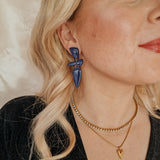 Oorbellen Galaxy Midnight Blue Pendant