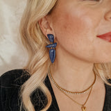 Oorbellen Galaxy Midnight Blue Pendant