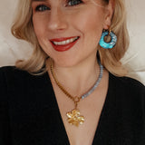 Oorbellen Charcoal Galaxy Organic