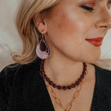 Ketting Midnight Plum Stone