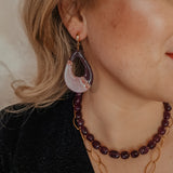 Oorbellen Purple Pink Drops