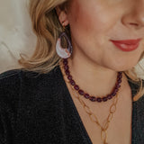 Oorbellen Purple Pink Drops