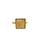 Ring Butter Yellow Square
