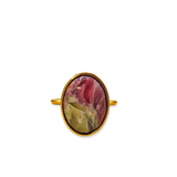 Ring Merlot Olive Stone Oval