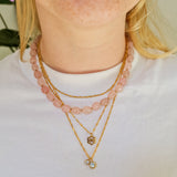 Ketting Light Pink Stone