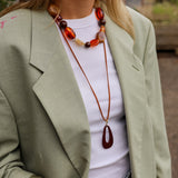 Ketting Cord Terracotta Tie