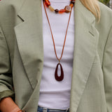 Ketting Cord Terracotta Tie