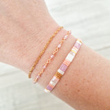 Armband Shimmer Rose quartz