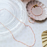 Ketting Shimmer Rose quartz