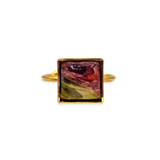 Ring Merlot Olive Stone Square