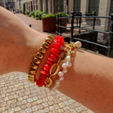 Armband Coastal Treasures Pearl & Fish
