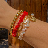 Armband Sunset Heat Red Coral