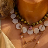 Ketting Sunset Heat Green Jasper