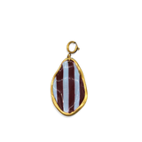 Hanger Burgundy Blue Stripes Gold Frame