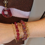 Fleurette Armband en Ketting gecombineerd met andere BLOSS sieraden