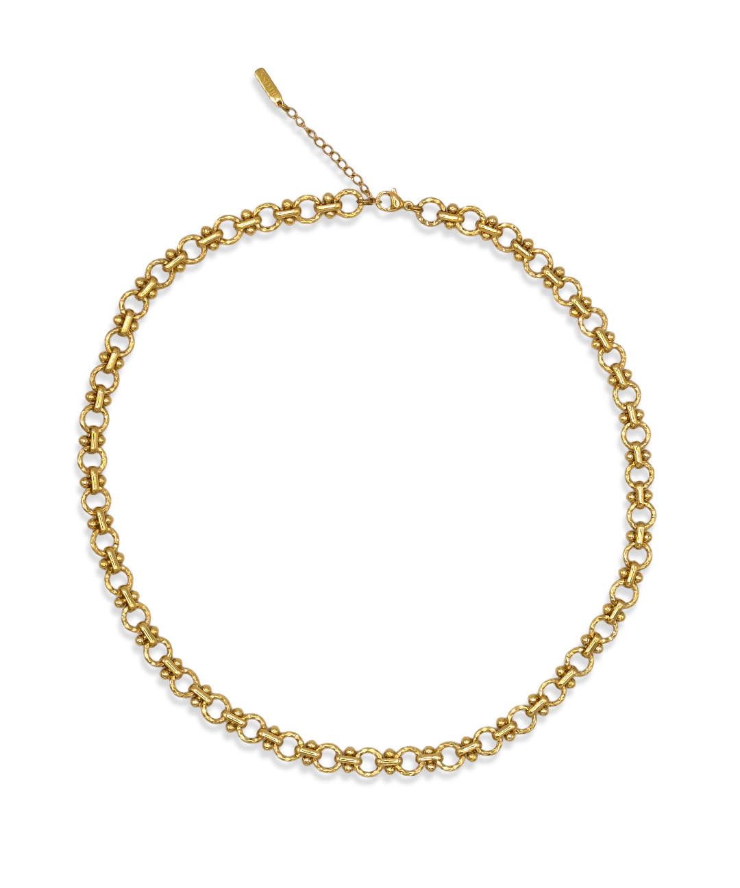Lace Ketting in goud met ronde schakels en fijne bolletjes