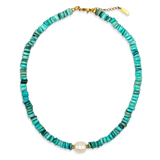 Ketting Coastal Treasures Blue Shell Pearl
