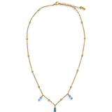 Ketting Sunset Heat Triple Blue Zirconia