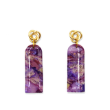Oorbellen Purple Aurora Knot