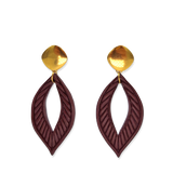 Oorbellen Elegant Drop Merlot