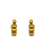 Oorbellen Summer Glow Gold Cushion Hoops