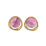 Oorbellen Purple Mini Studs