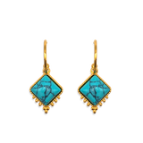 Oorbellen Sunset Heat Turquoise Pendant