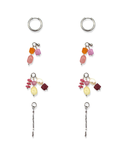 Oorbellen Pink Cloud 4-in-1
