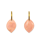 Oorbellen Watercolor Rose Quartz Druppel | Double Sided