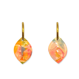 Oorbellen Watercolor Rose Quartz Druppel | Double Sided