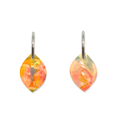 Oorbellen Watercolor Rose Quartz Druppel | Double Sided