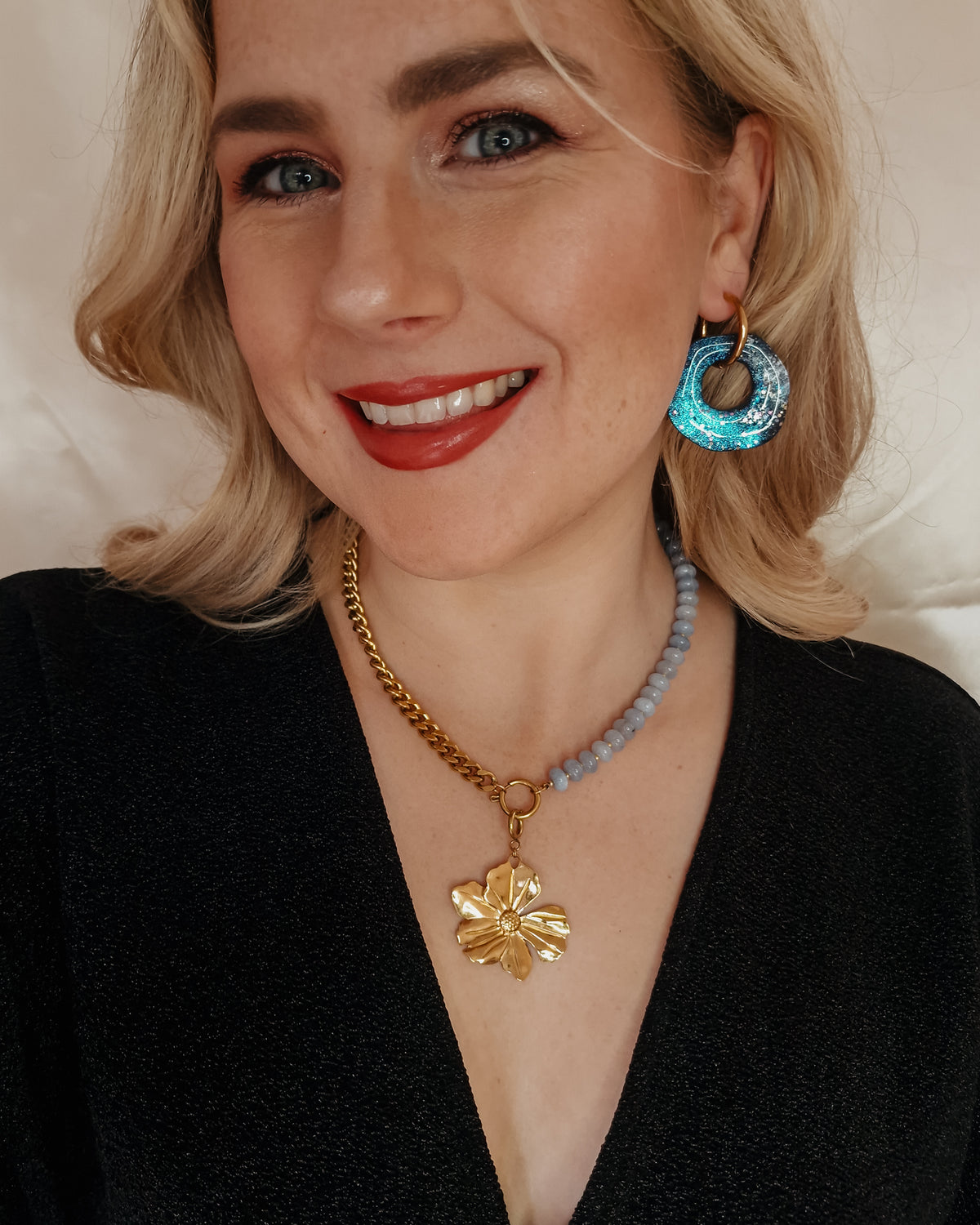 Ketting Candy Sky Blue op model
