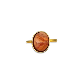 Ring Carnelian Oval Mini