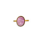 Ring Purple Marble Oval Mini
