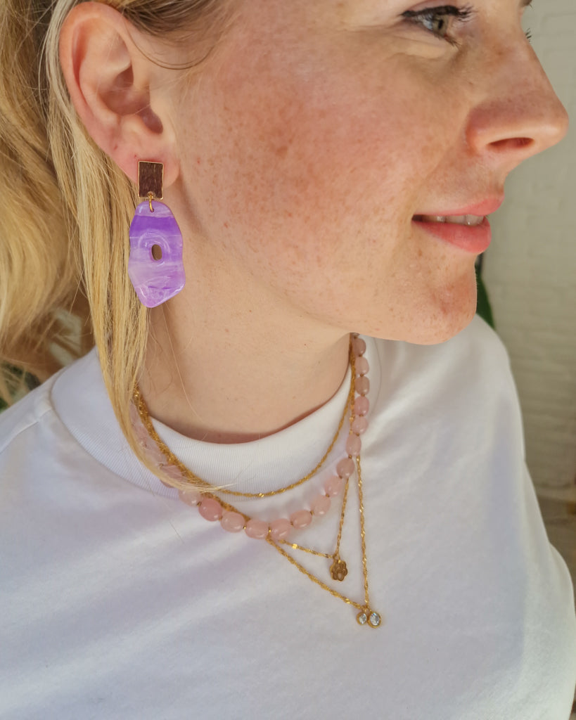 Ketting Chrystals op model