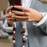 Ring Merlot Red Stone Oval