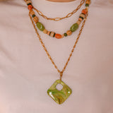 Ketting Green Orange Mix