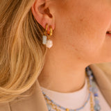 Oorbellen Aquamarine Hoops