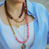 Ketting Red Golden Stripe