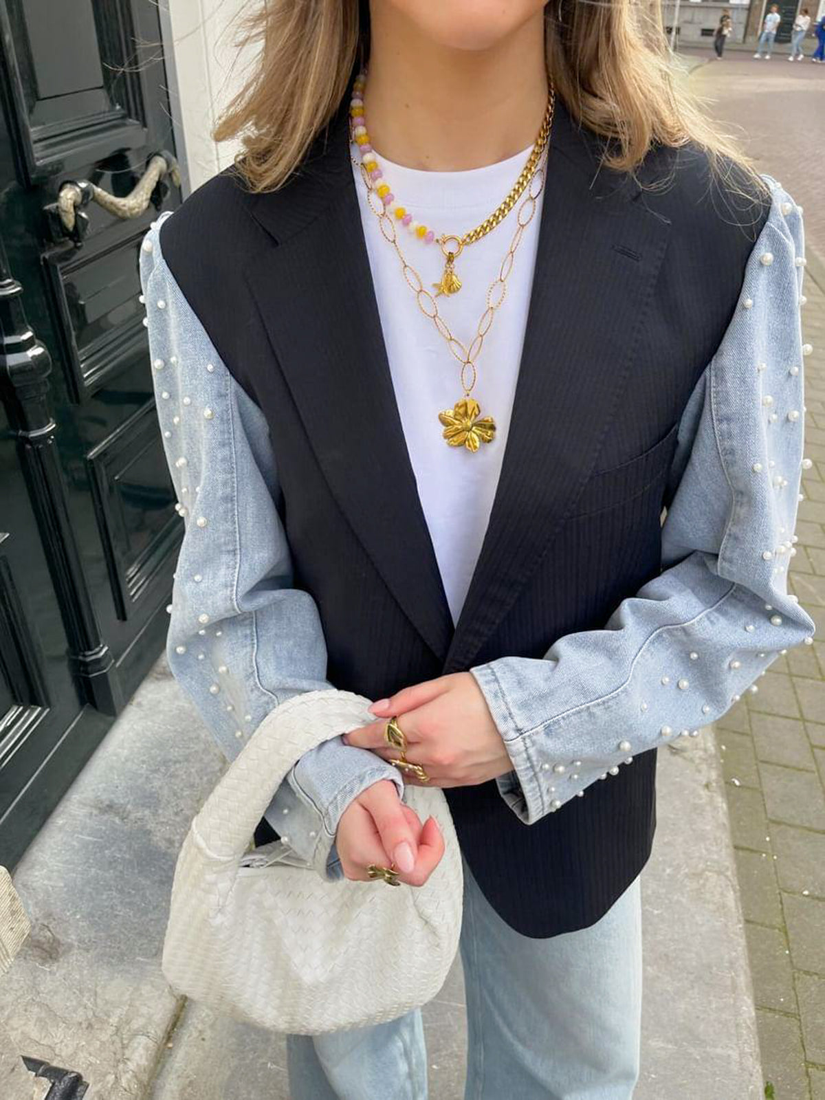 Ketting Blossom Flower op model