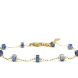 Armband Natuursteentjes blauw