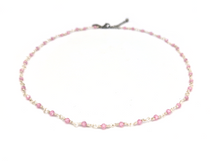 Ketting Shimmer Rose quartz